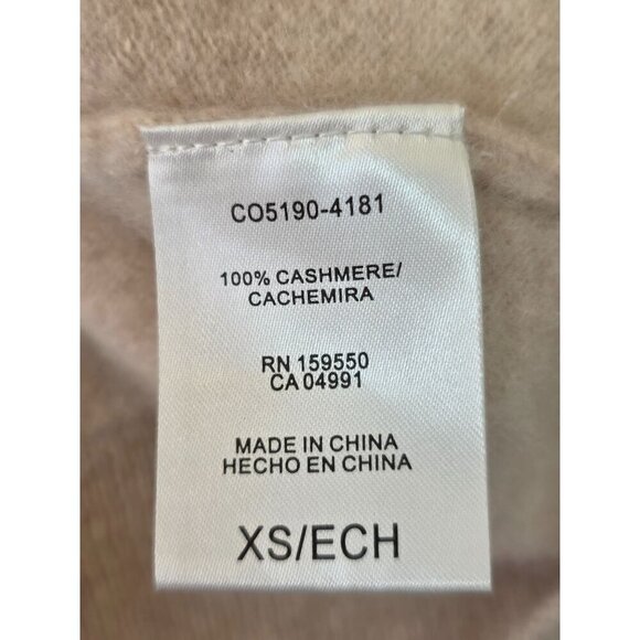 Hilary Radley Classic Cashmere Crew Neck Sweater Women Sz XS Oatmeal Long Sleeve - Picture 4 of 7